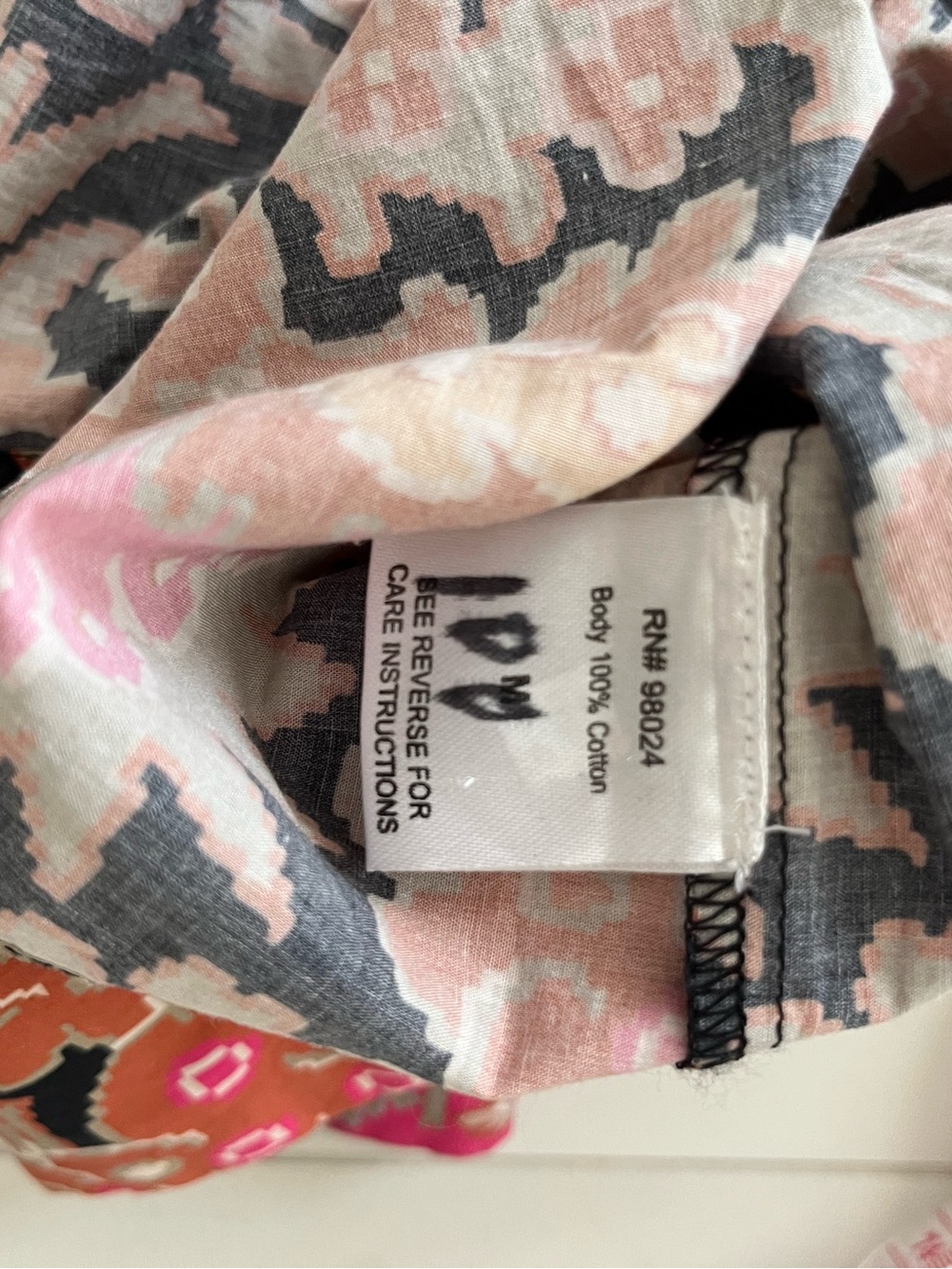Love the label Floral Midi Dress with Pink and Black Paisley Print size M - Picture 3 of 14